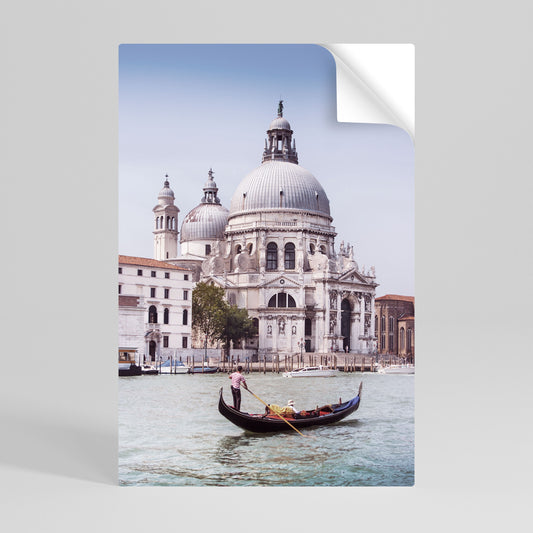 GONDOLA SERENATA Poster verticale staccabile e attaccabile