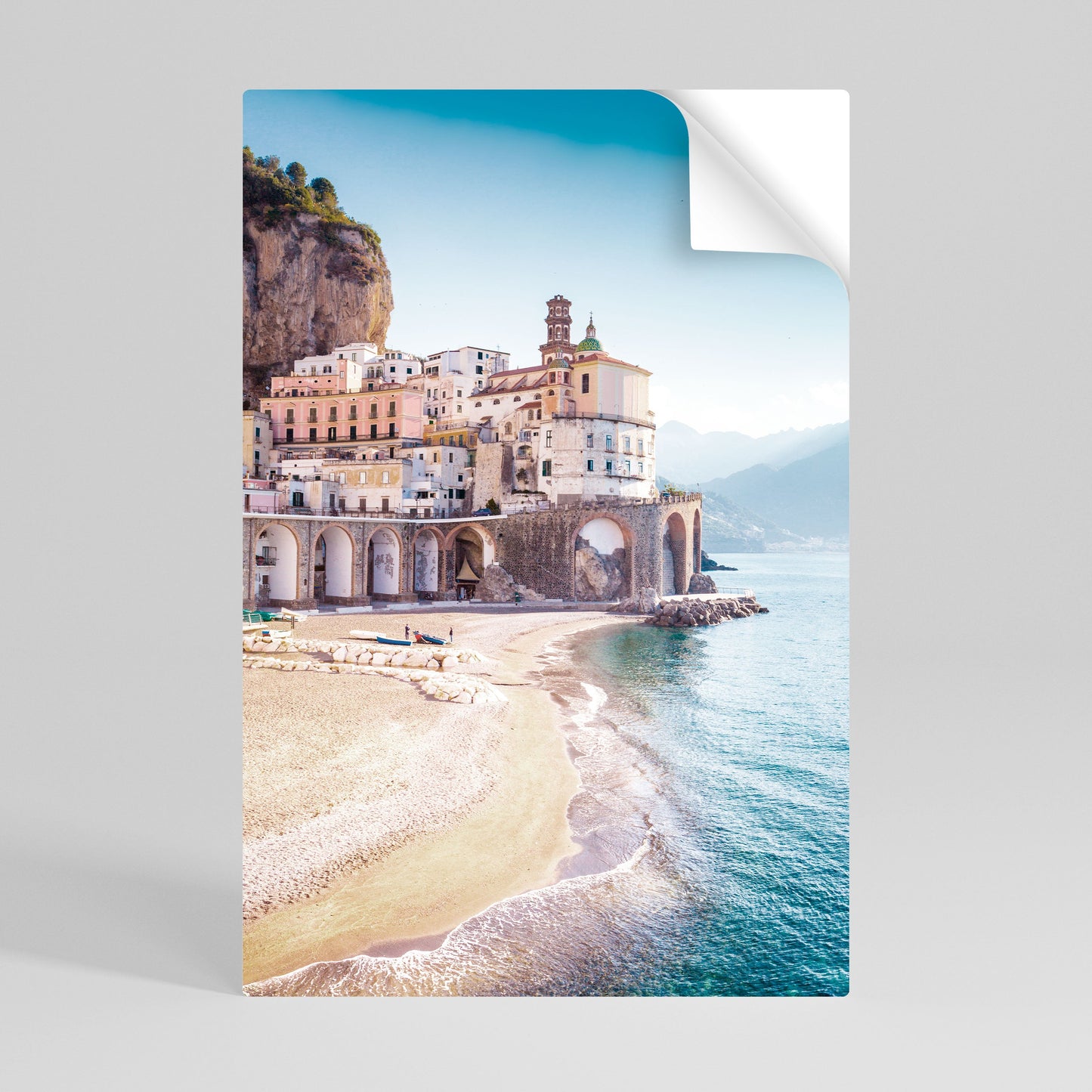 Poster verticale staccabile e attaccabile FANTASIA ARCHITETTONICA SUL MARE