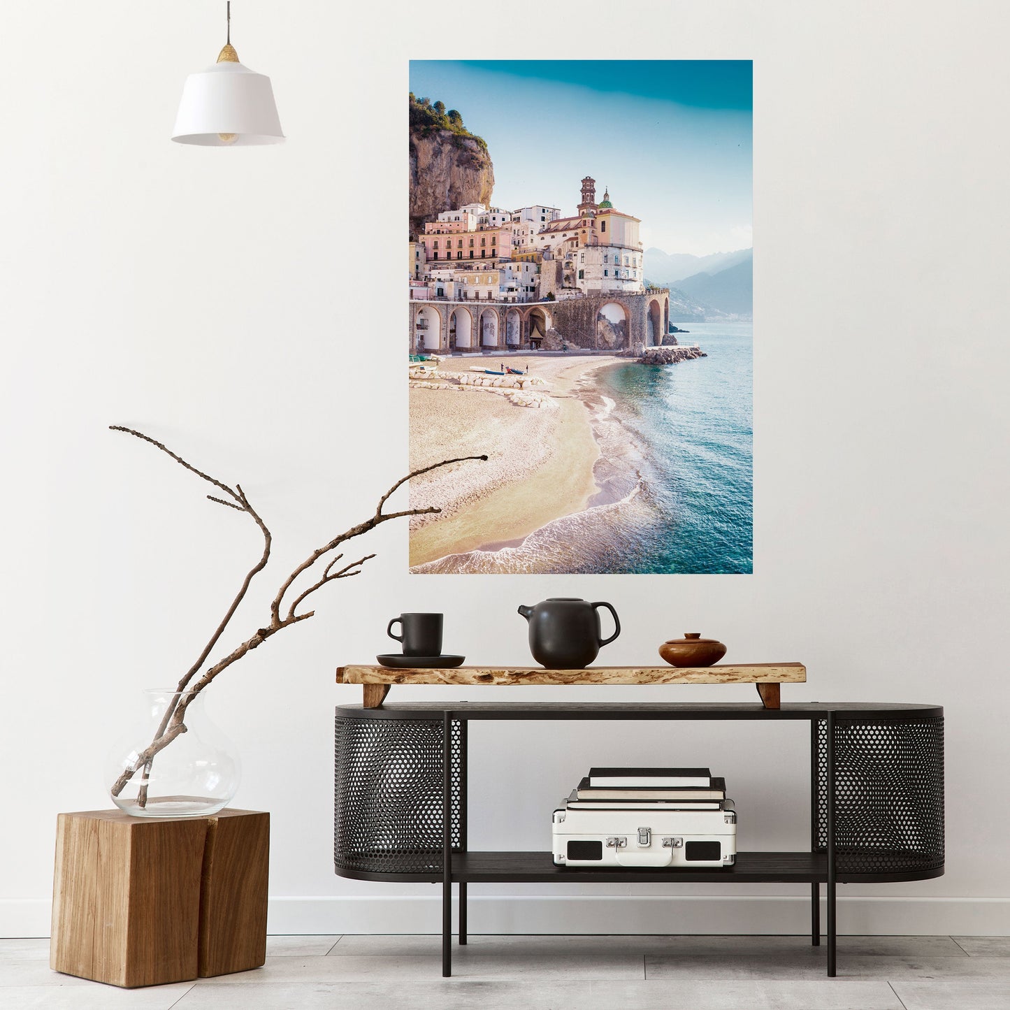 Poster verticale staccabile e attaccabile FANTASIA ARCHITETTONICA SUL MARE