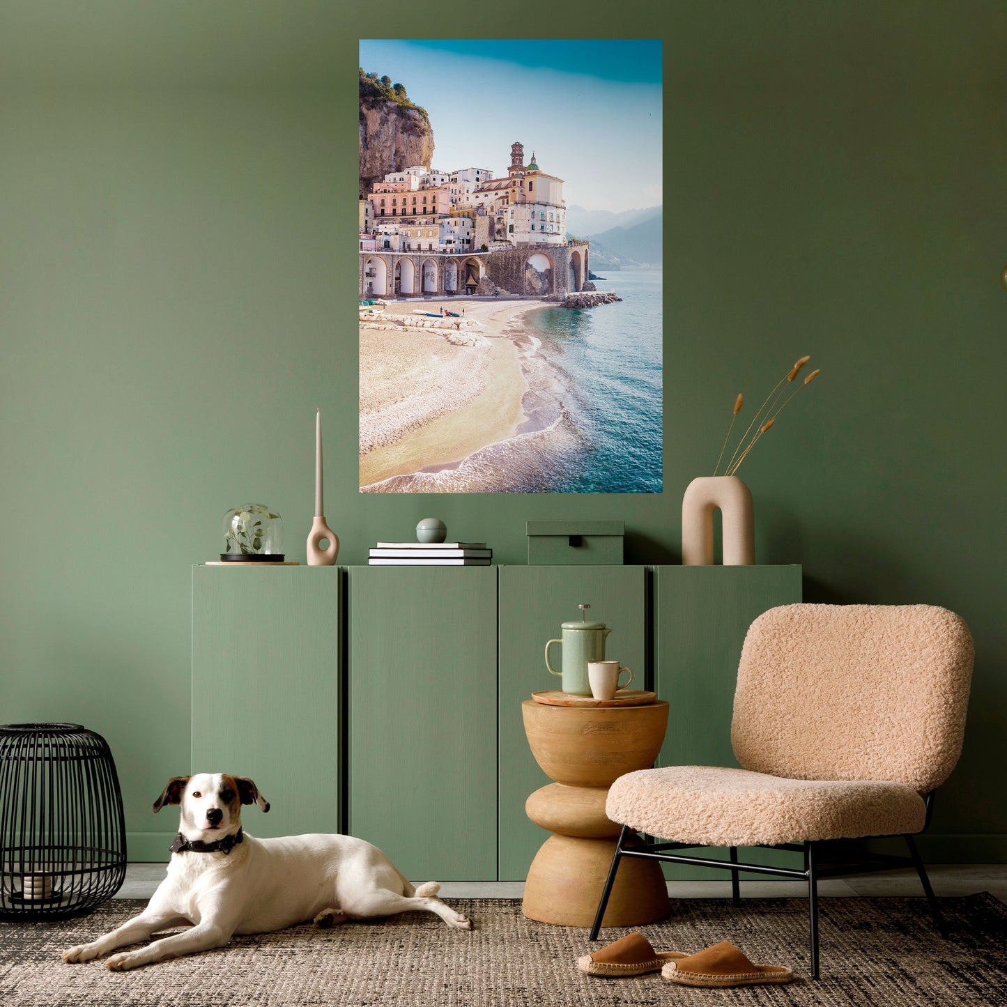 Poster verticale staccabile e attaccabile FANTASIA ARCHITETTONICA SUL MARE