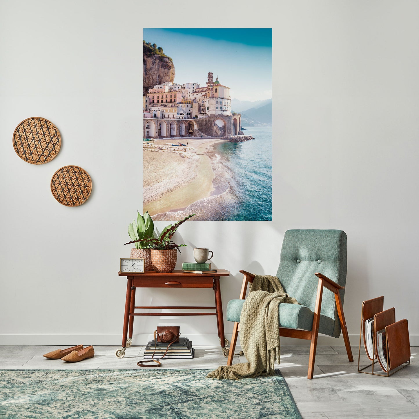 Poster verticale staccabile e attaccabile FANTASIA ARCHITETTONICA SUL MARE