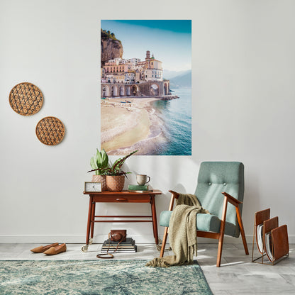 Poster verticale staccabile e attaccabile FANTASIA ARCHITETTONICA SUL MARE