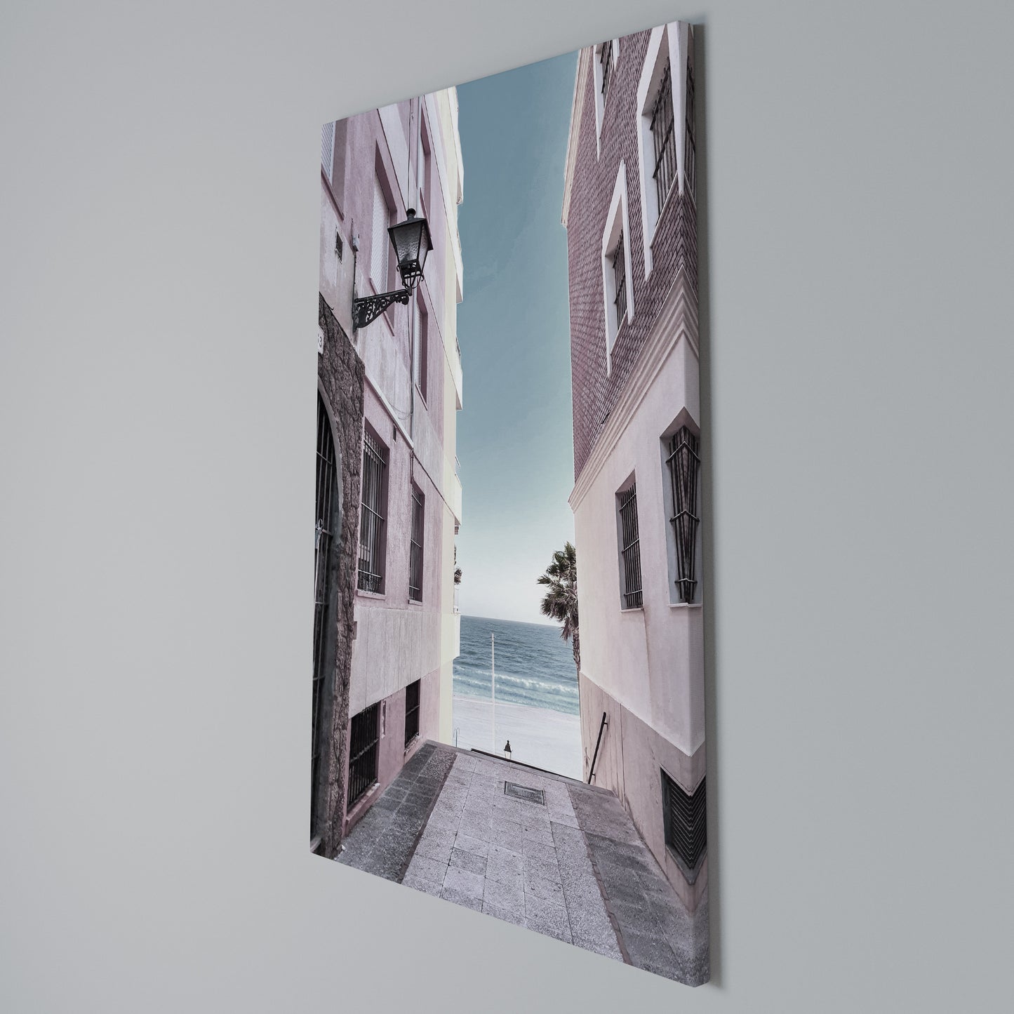 OCEAN'S WHISPER PATH Stampa su Tela Verticale