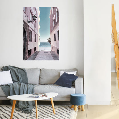 Poster verticale staccabile e attaccabile OCEAN'S WHISPER PATH