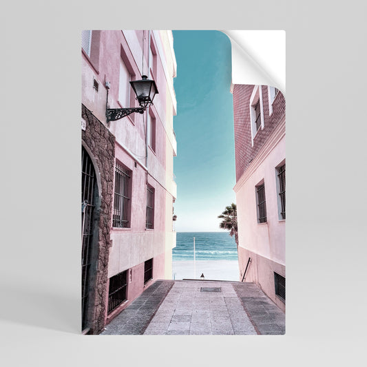 Poster verticale staccabile e attaccabile OCEAN'S WHISPER PATH