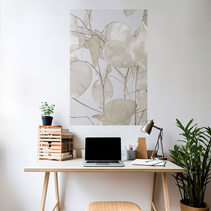 Poster verticale staccabile e attaccabile SILKY FOLIAGE WHISPERS