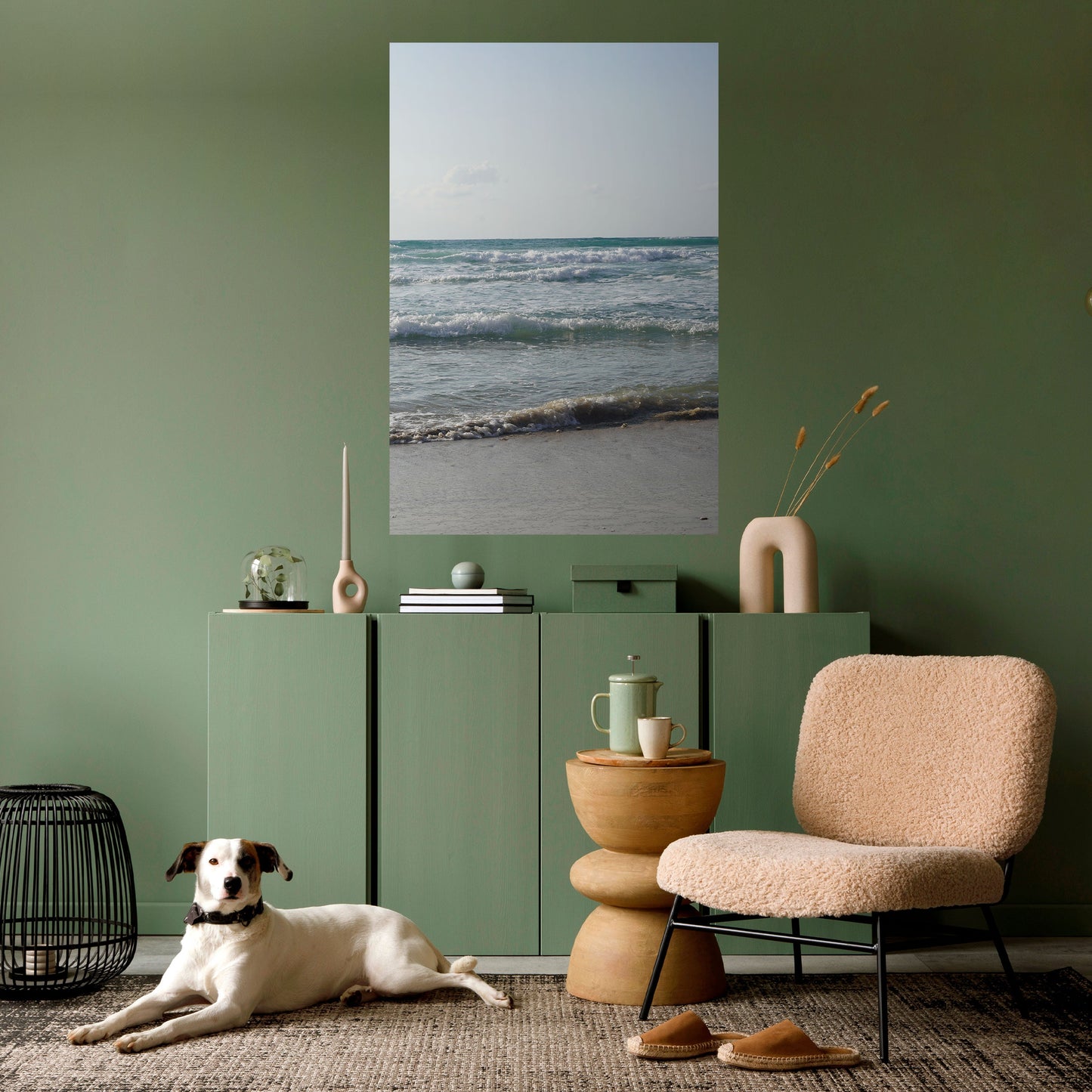 ONDE DI TRANQUILLITÀ Poster verticale staccabile e attaccabile