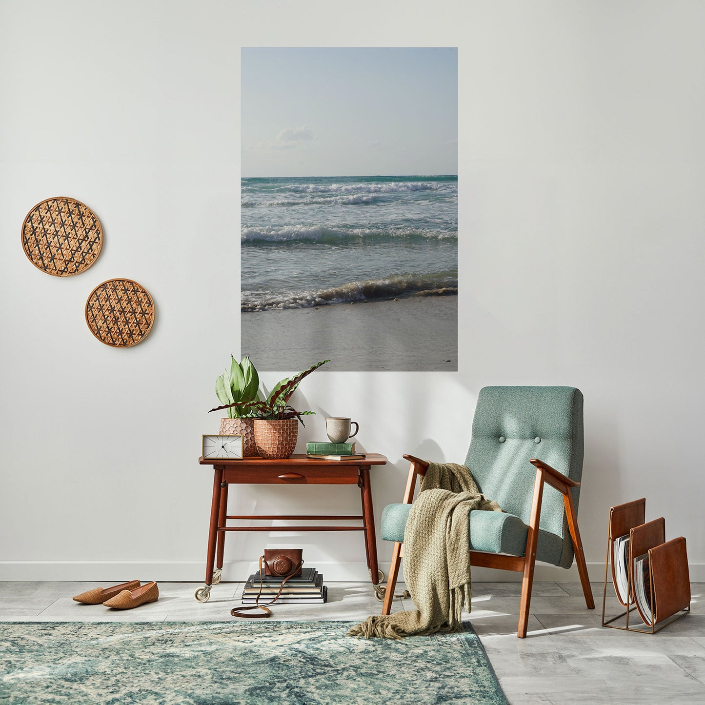 ONDE DI TRANQUILLITÀ Poster verticale staccabile e attaccabile