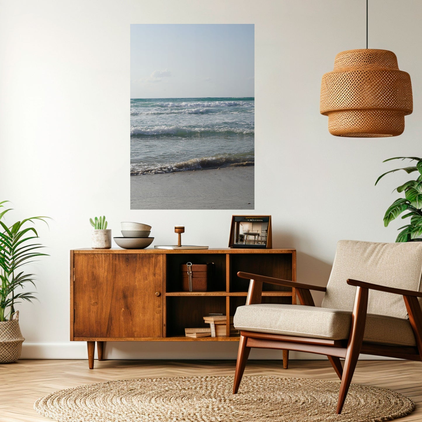 ONDE DI TRANQUILLITÀ Poster verticale staccabile e attaccabile