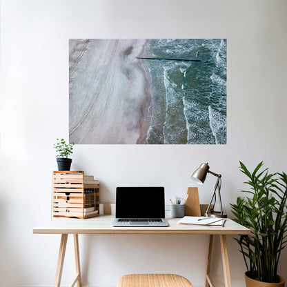 Poster orizzontale staccabile e attaccabile TIDE'S SILENT WHISPER