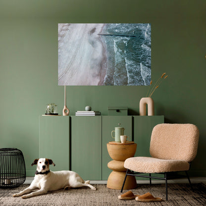 Poster orizzontale staccabile e attaccabile TIDE'S SILENT WHISPER
