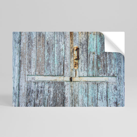 VINTAGE DOORWAY DREAMS Poster orizzontale staccabile e attaccabile