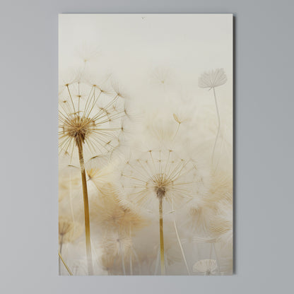 DREAMY DANDELION FIELDS Stampa su Tela Verticale