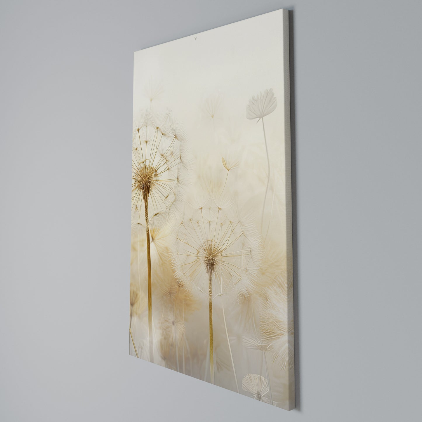 DREAMY DANDELION FIELDS Stampa su Tela Verticale