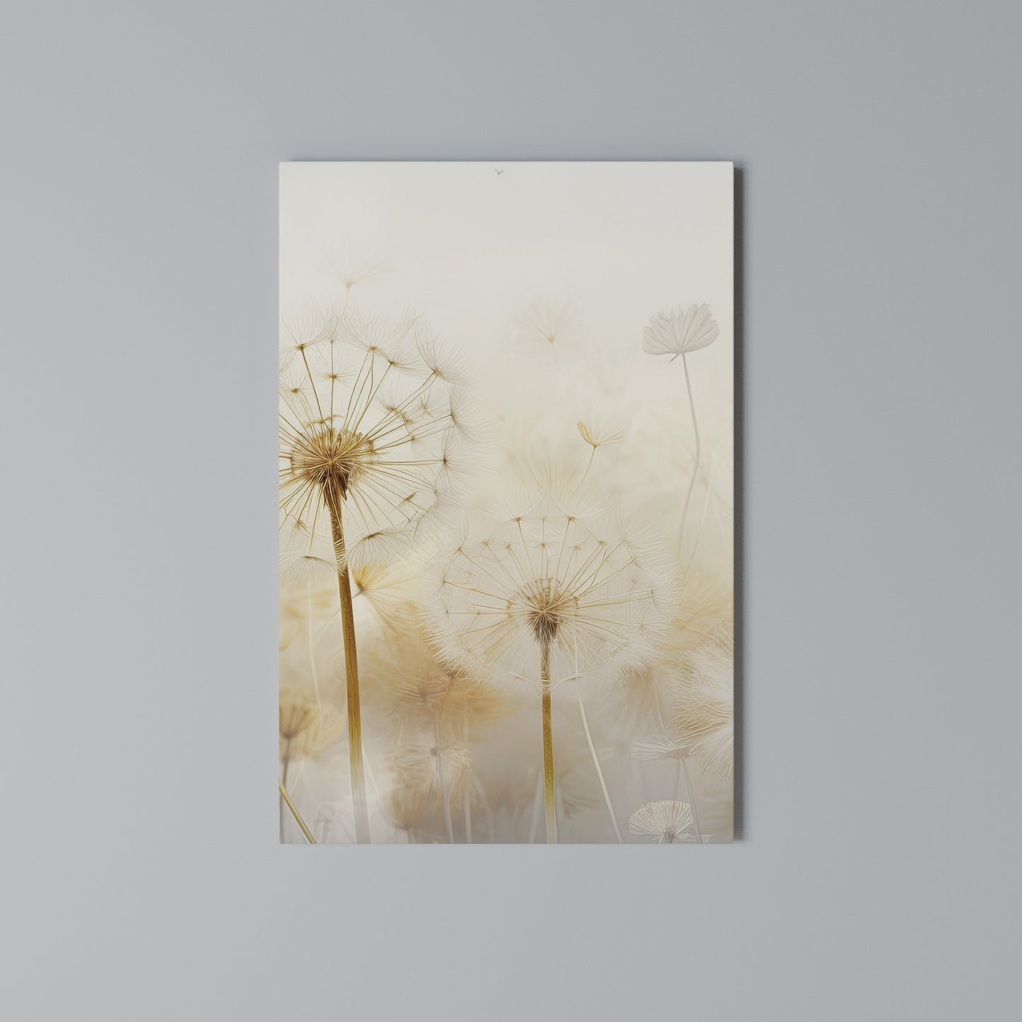 DREAMY DANDELION FIELDS Stampa su Tela Verticale