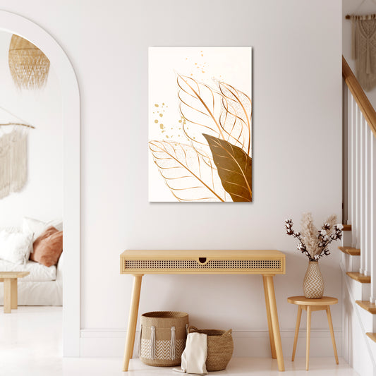 ELEGANCE IN FOLIAGE Vertical Canvas Print