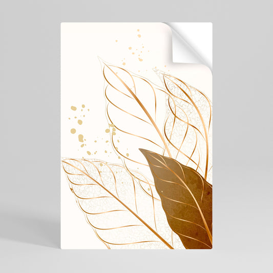 ELEGANZA NEL FOGLIAME Poster verticale staccabile e attaccabile