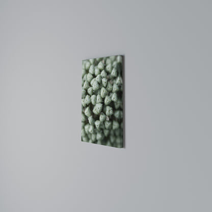 TEXTURED GREEN TIDBITS Stampa su Tela Verticale
