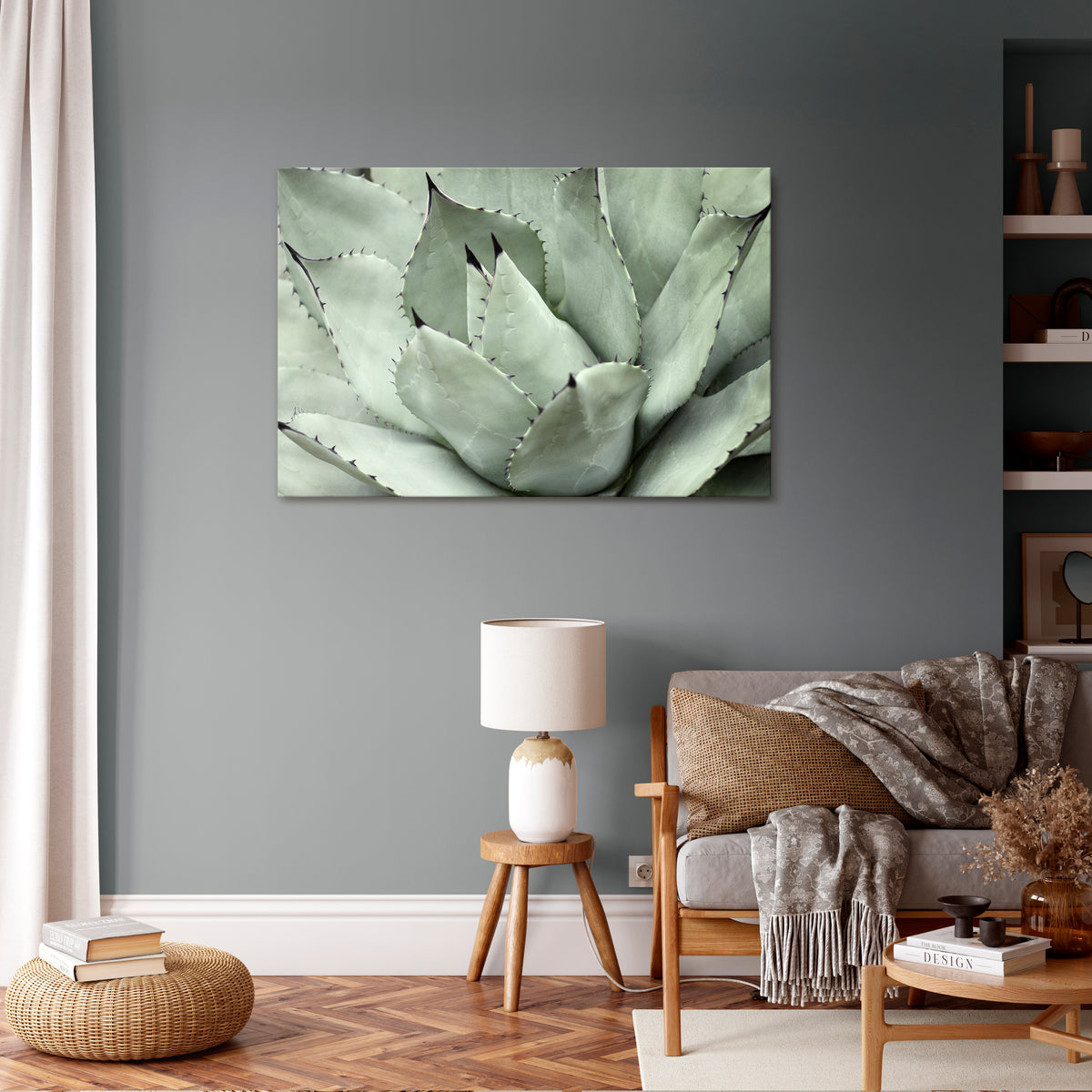 MYSTICAL SUCCULENT DREAM Stampa su tela orizzontale