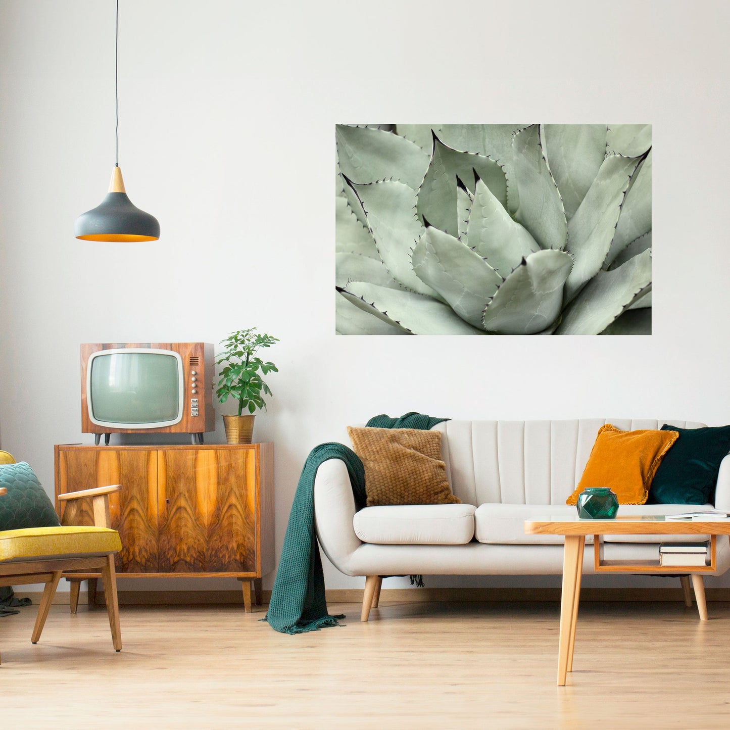 Poster orizzontale staccabile e attaccabile SOGNO MISTICO SUCCULENTO