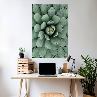 SIMMETRIA SUCCULENTA Poster verticale staccabile e attaccabile