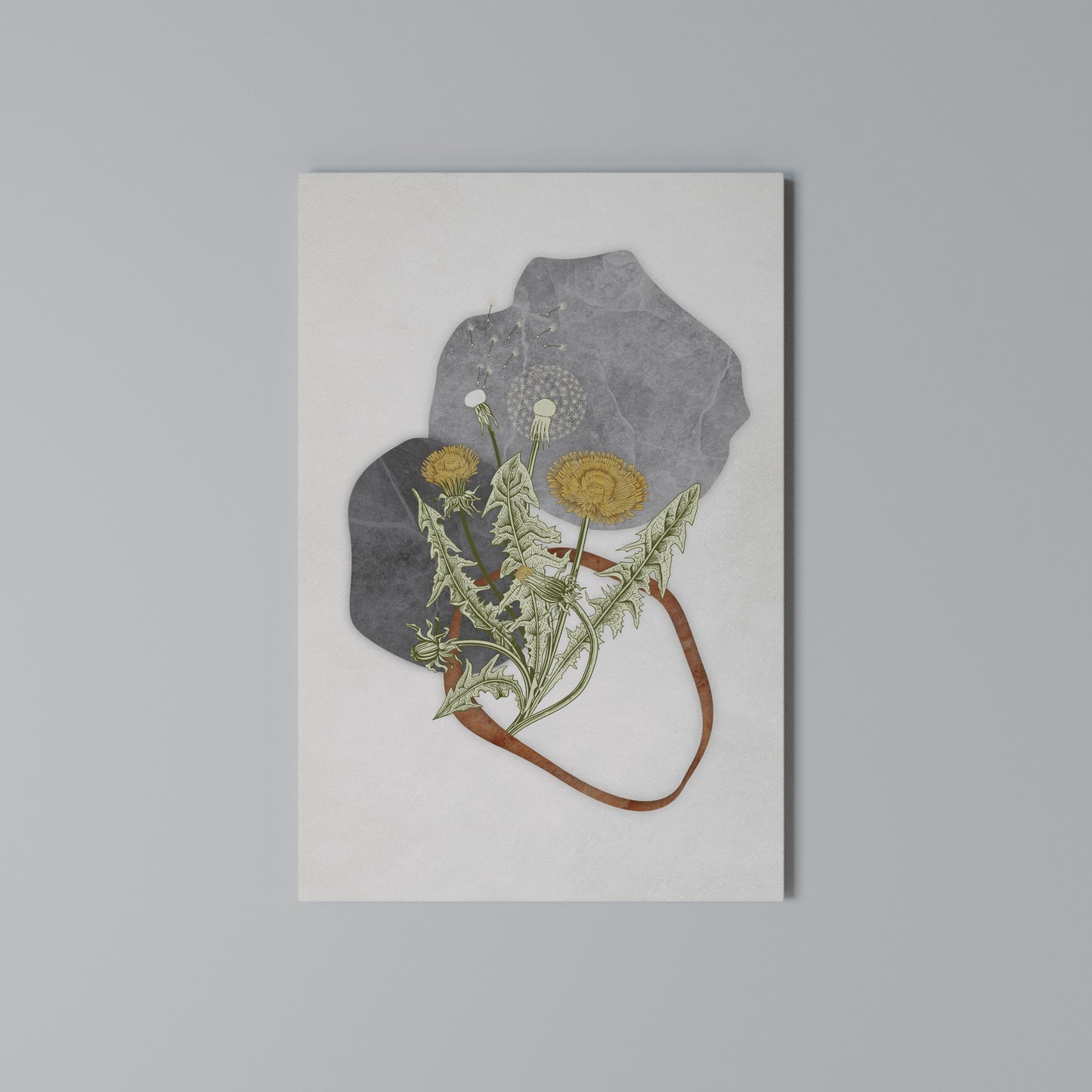 DANDELION RING Vertical Canvas Print