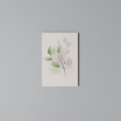 SERENE LEAF SONG Stampa su Tela Verticale
