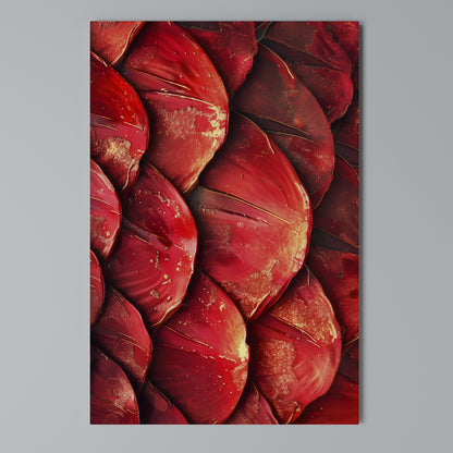 RUBY PETAL DANCE Stampa su Tela Verticale