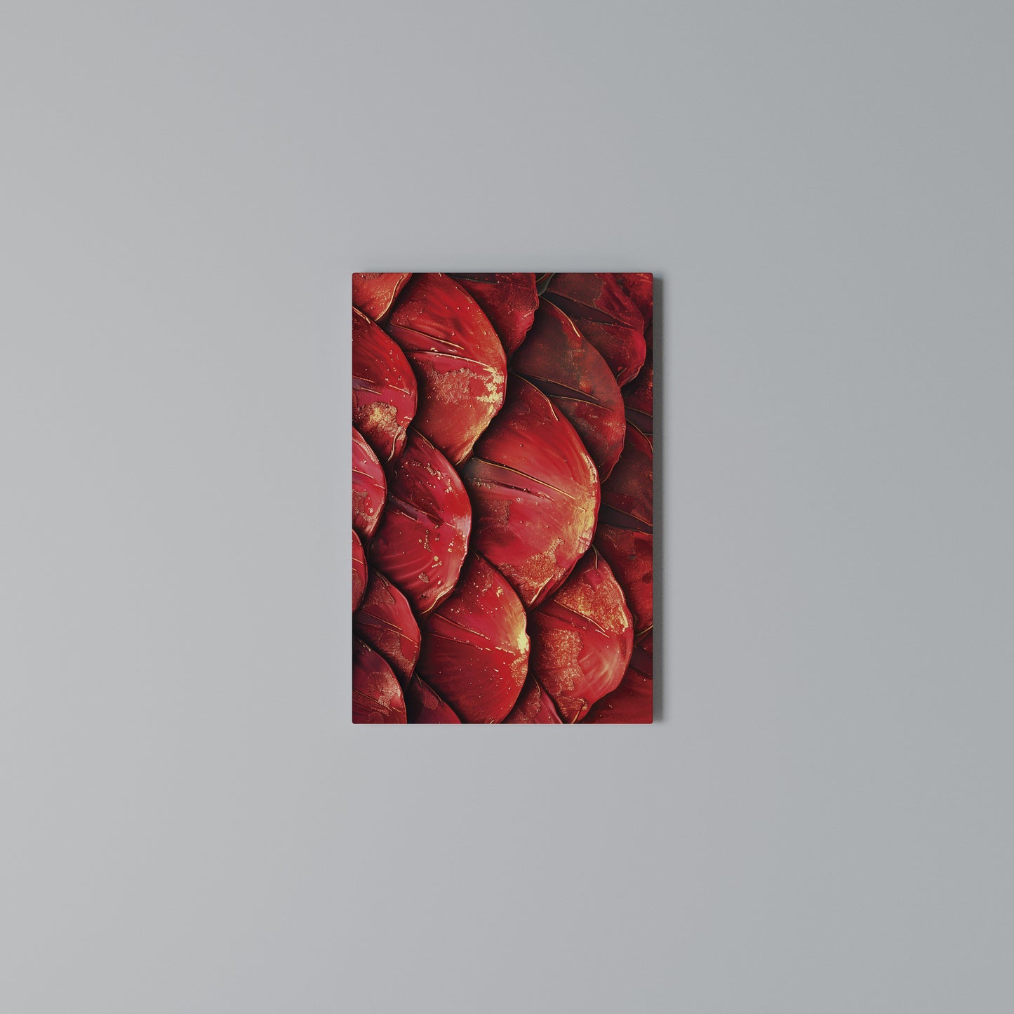 RUBY PETAL DANCE Stampa su Tela Verticale