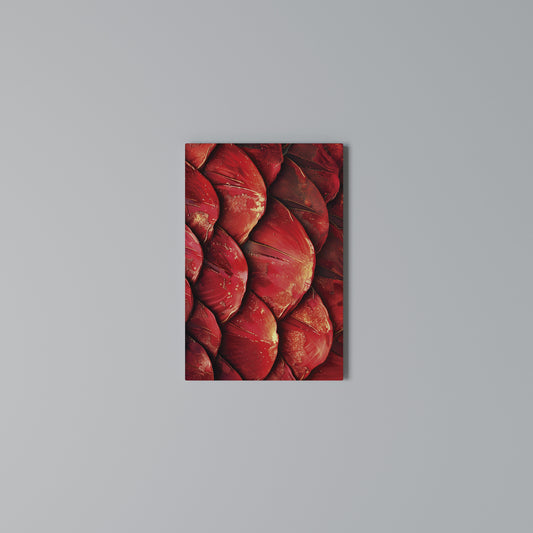 RUBY PETAL DANCE Stampa su Tela Verticale