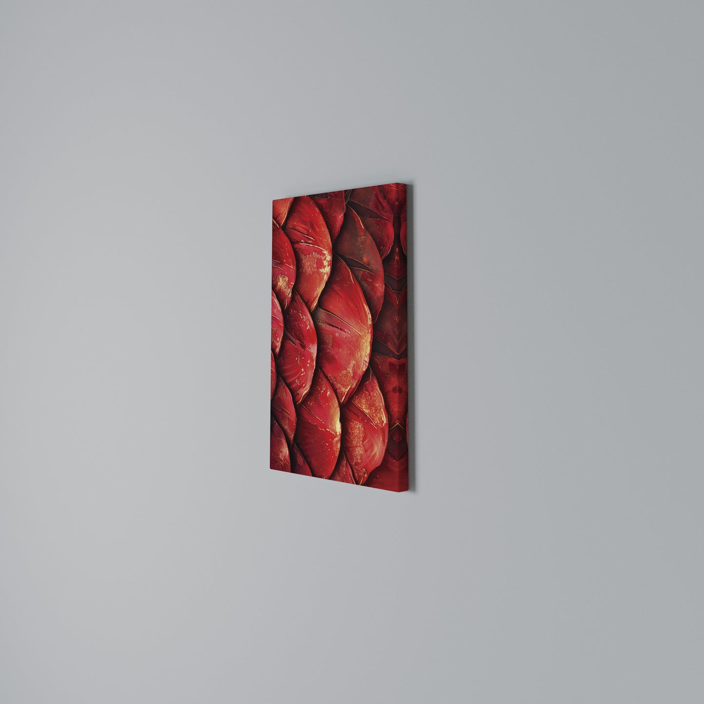 RUBY PETAL DANCE Stampa su Tela Verticale