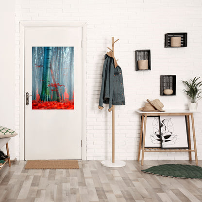 Poster verticale da staccare e attaccare TRANQUIL RED ELEGANCE