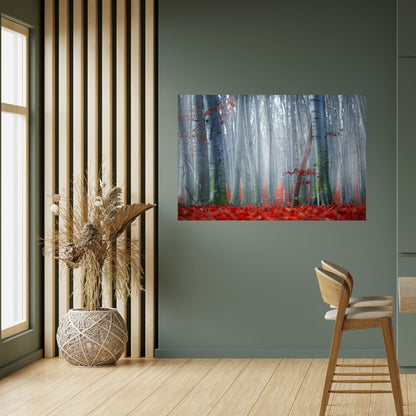 Poster orizzontale stacca e attacca TRANQUIL RED ELEGANCE