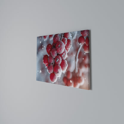 WINTER'S CRIMSON TREASURES Stampa su tela orizzontale