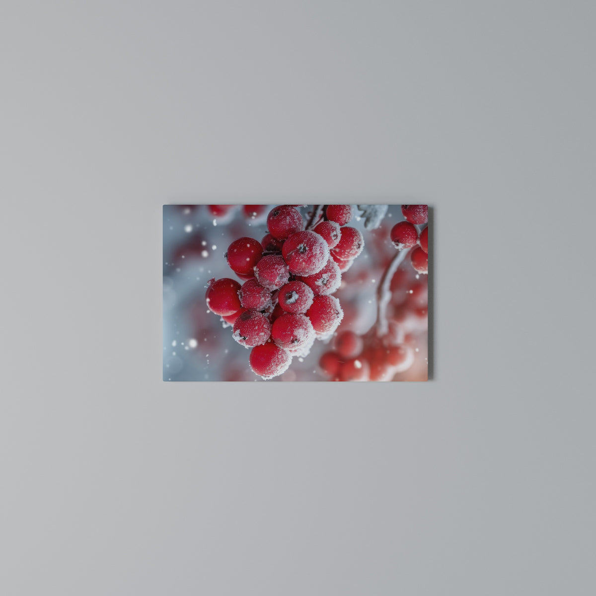 WINTER'S CRIMSON TREASURES Stampa su tela orizzontale