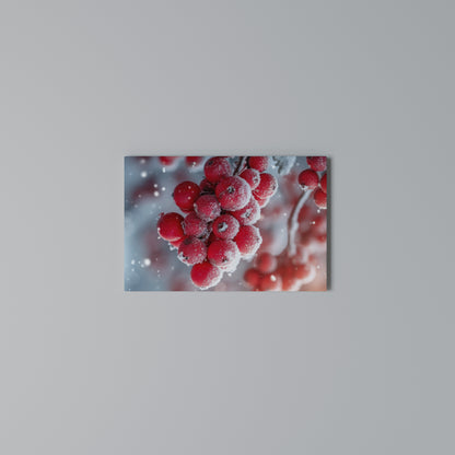 WINTER'S CRIMSON TREASURES Stampa su tela orizzontale
