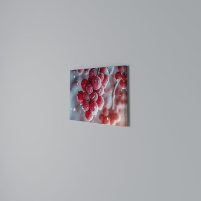 WINTER'S CRIMSON TREASURES Stampa su tela orizzontale