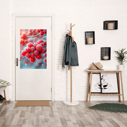 Poster verticale staccabile e attaccabile WINTER'S CRIMSON TREASURES