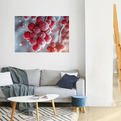 Poster orizzontale staccabile e attaccabile WINTER'S CRIMSON TREASURES