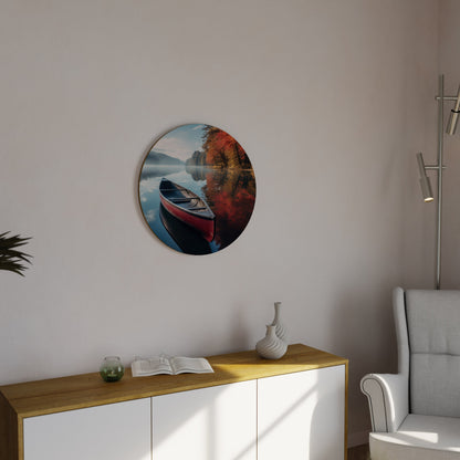 BOAT OF TRANQUILITY Round Wall Art