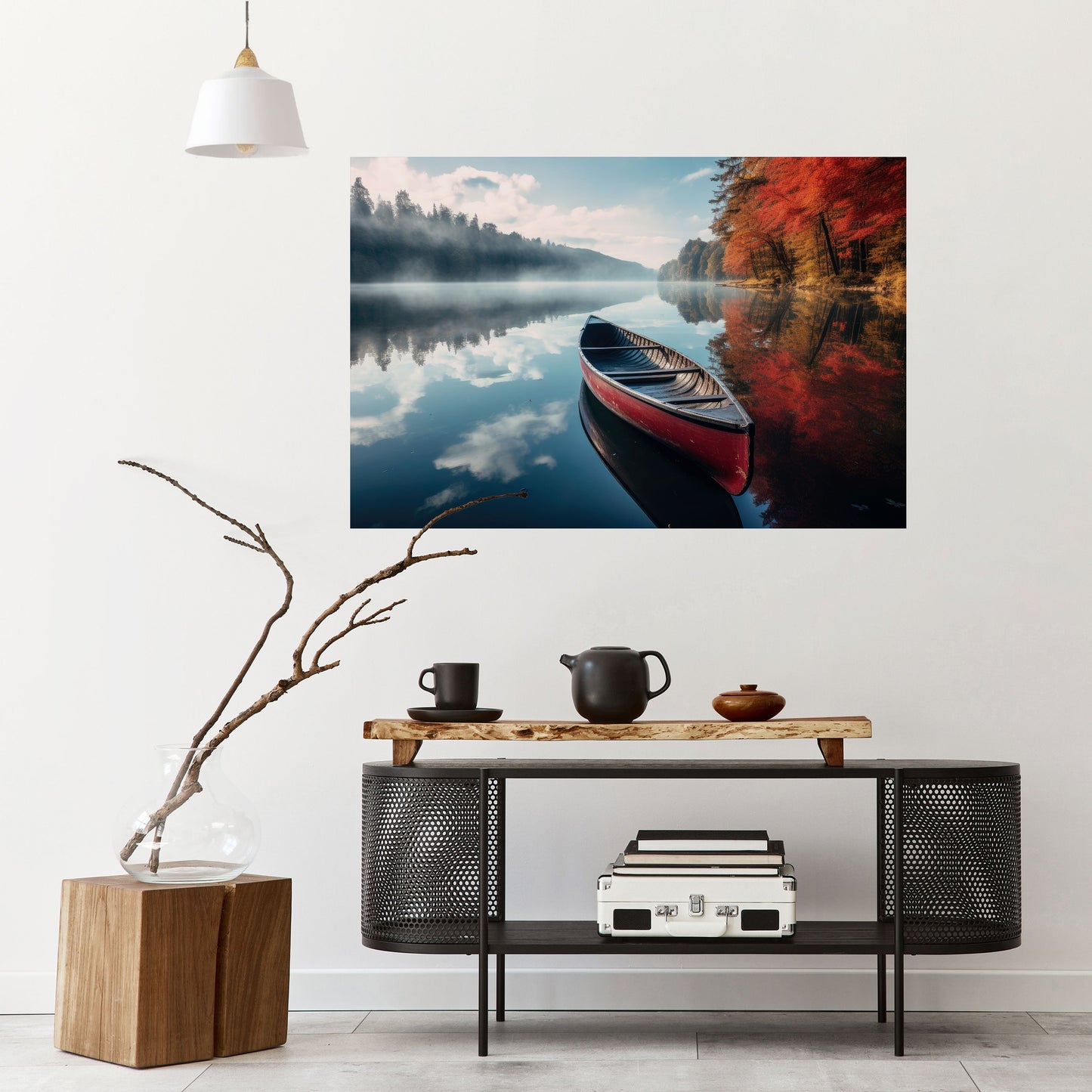 Poster orizzontale staccabile e attaccabile BARCA DELLA TRANQUILLITÀ