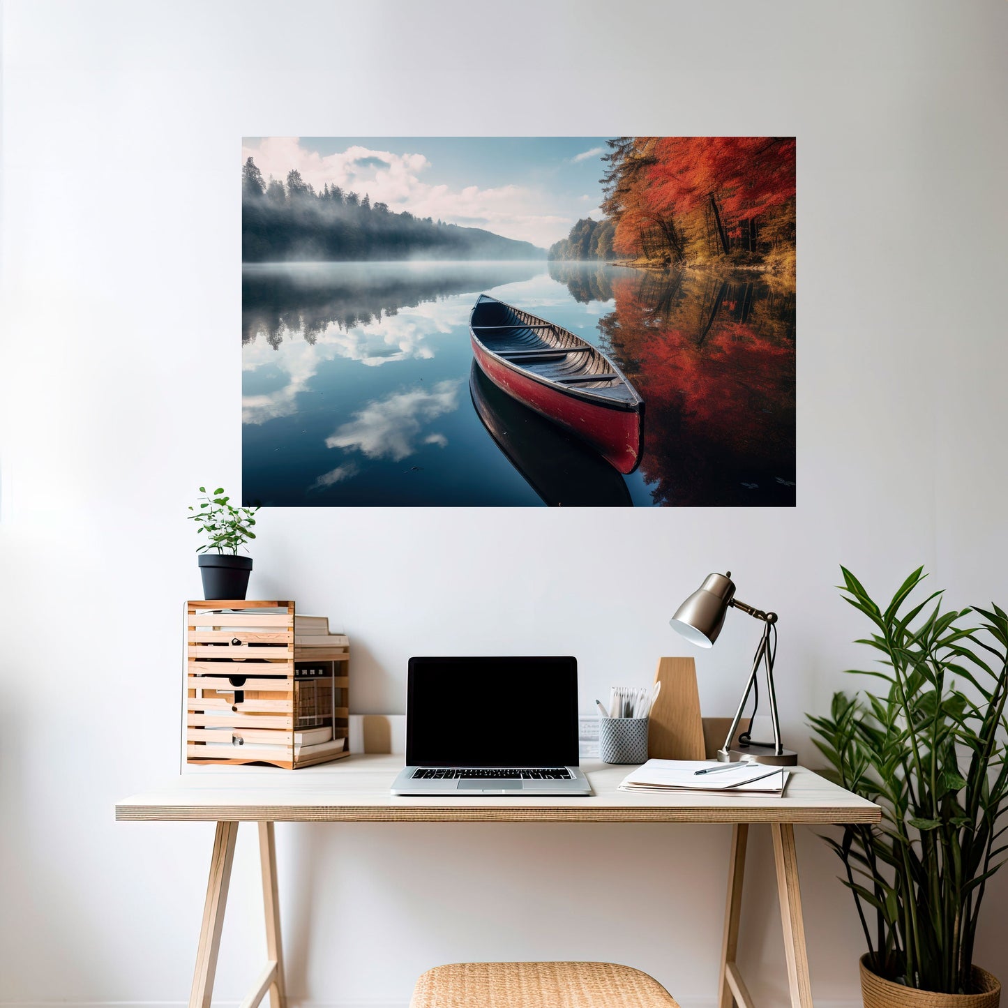 Poster orizzontale staccabile e attaccabile BARCA DELLA TRANQUILLITÀ