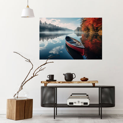 Poster orizzontale staccabile e attaccabile BARCA DELLA TRANQUILLITÀ