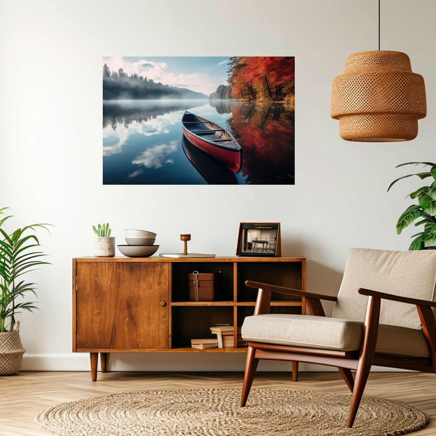 Poster orizzontale staccabile e attaccabile BARCA DELLA TRANQUILLITÀ