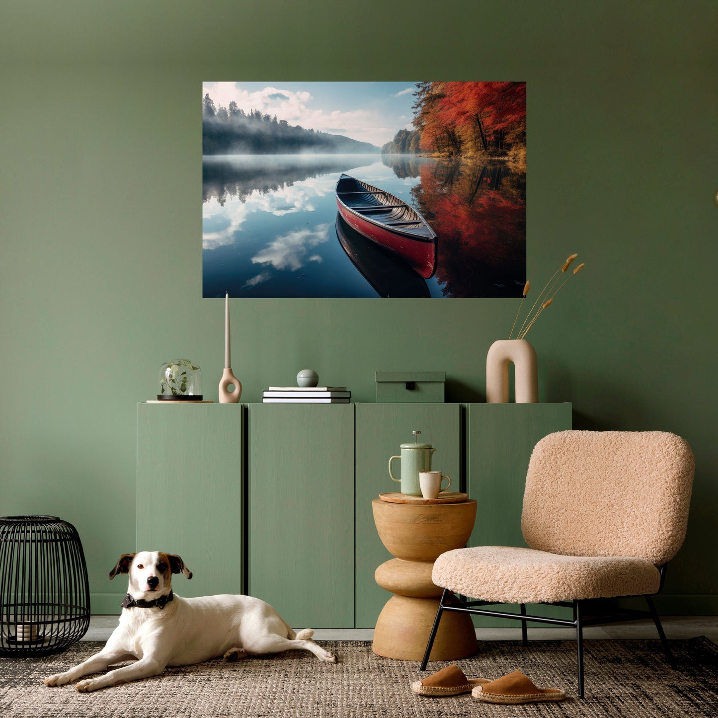 Poster orizzontale staccabile e attaccabile BARCA DELLA TRANQUILLITÀ