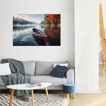 Poster orizzontale staccabile e attaccabile BARCA DELLA TRANQUILLITÀ
