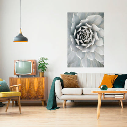 Poster verticale ELEGANTE PETAL SWIRL staccabile e attaccabile