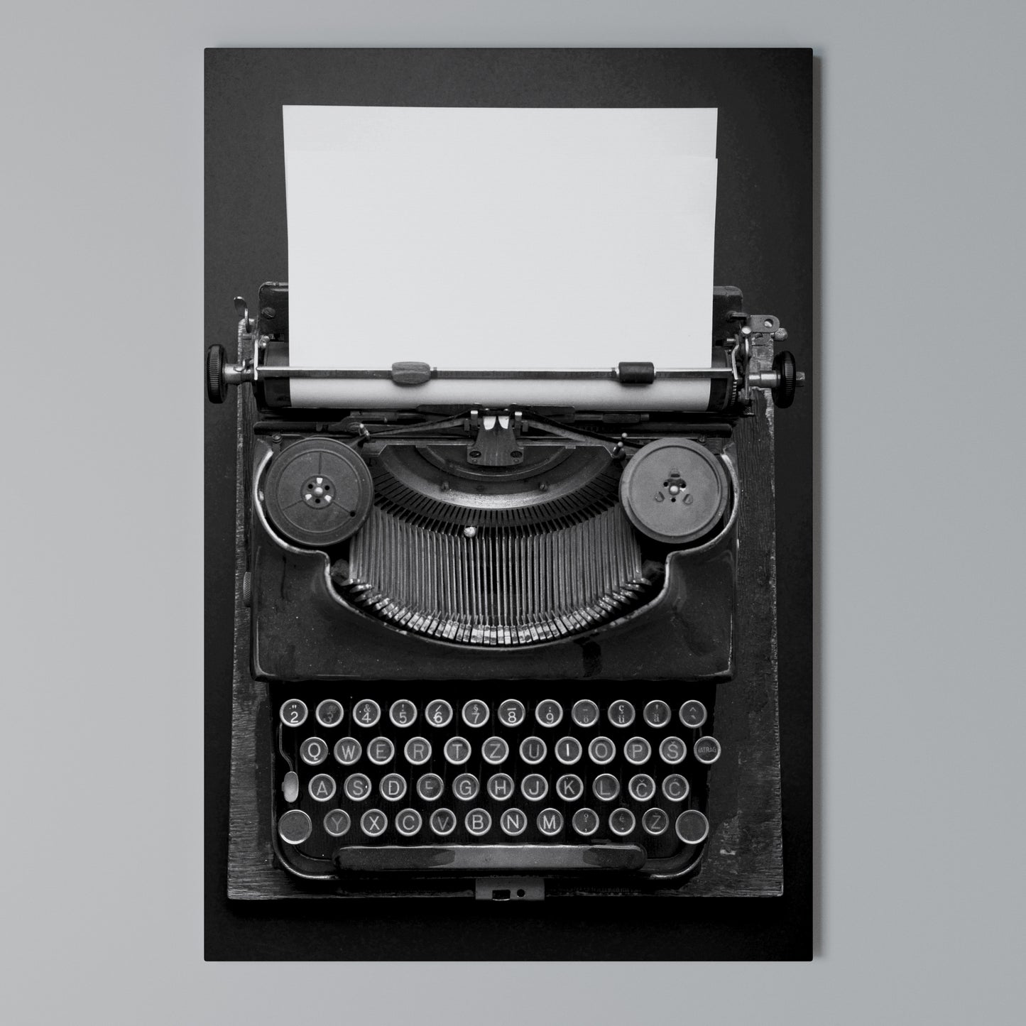 TYPEWRITER SYMPHONY Vertical Canvas Print