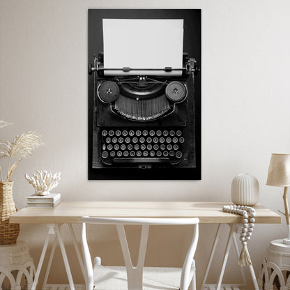 TYPEWRITER SYMPHONY Vertical Canvas Print