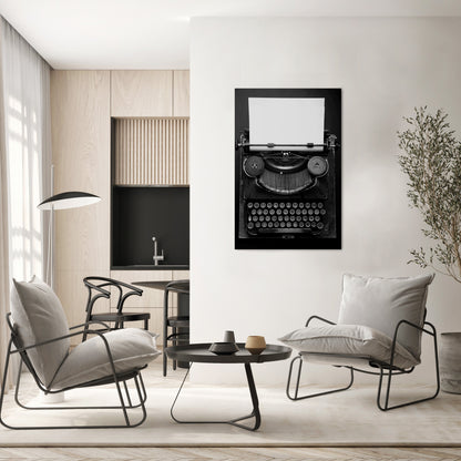 TYPEWRITER SYMPHONY Vertical Canvas Print